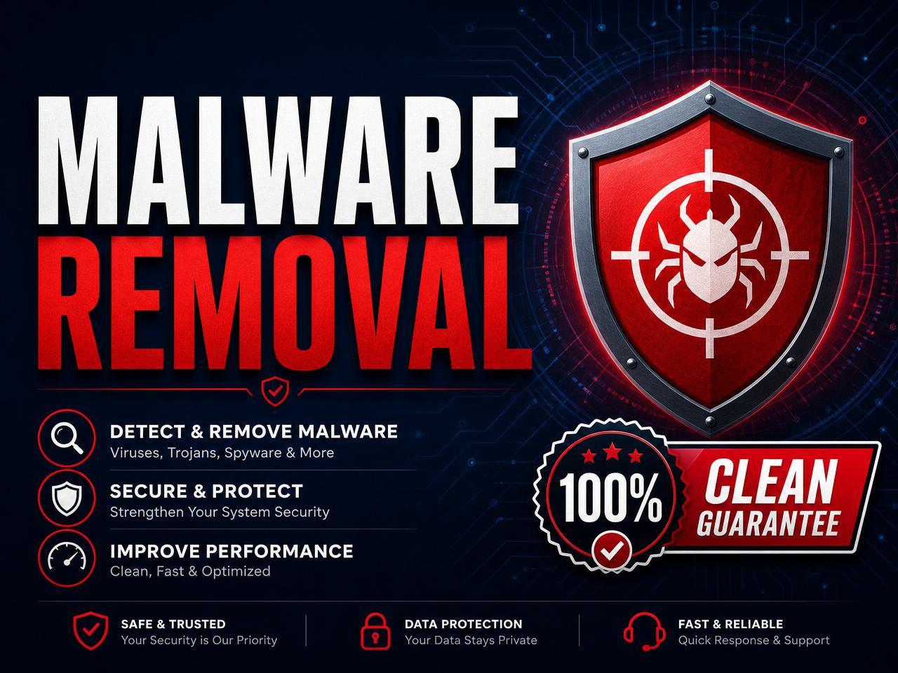Malware Removal — Before/After