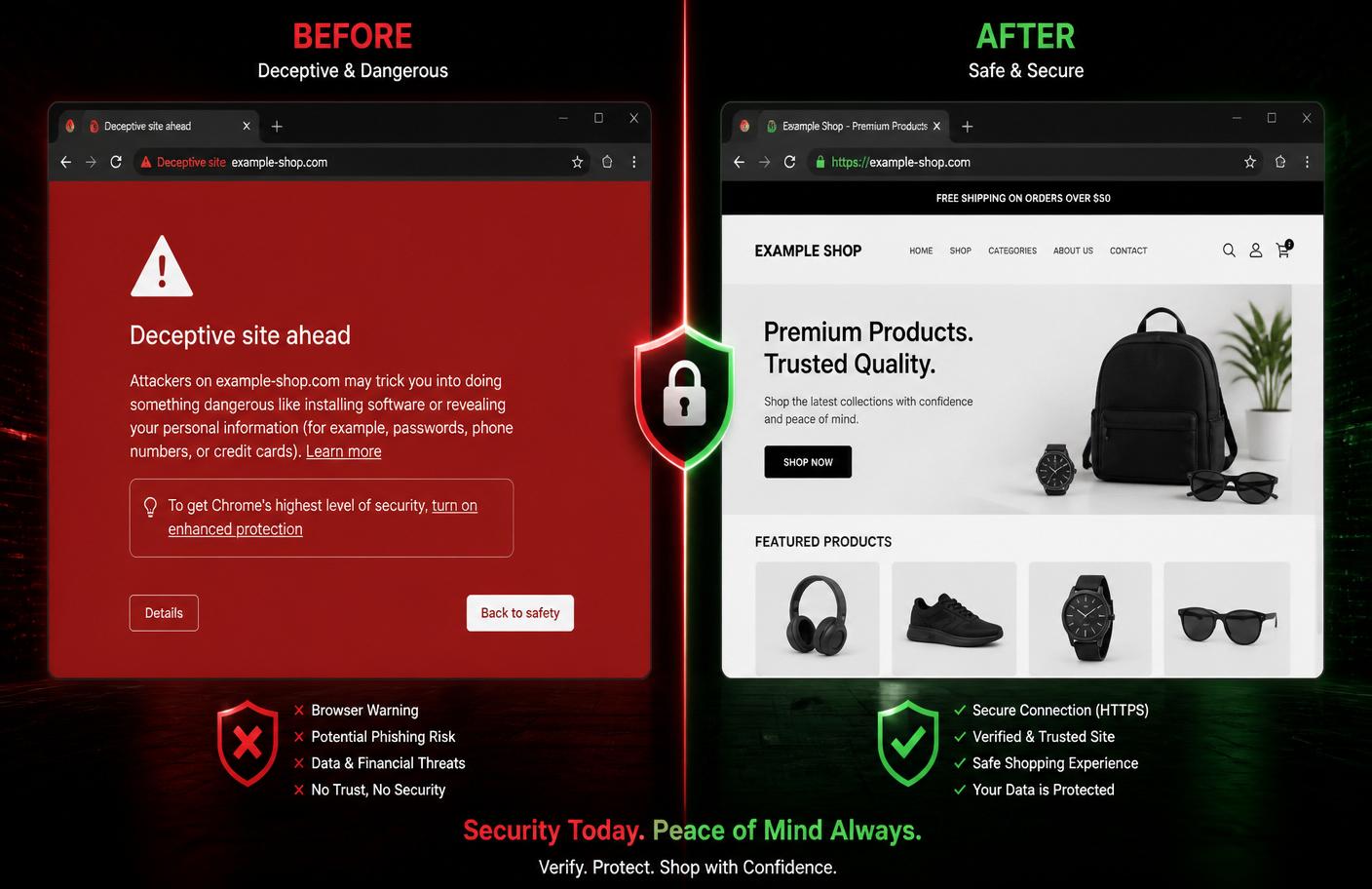 WooCommerce store recovered after Safe Browsing warning