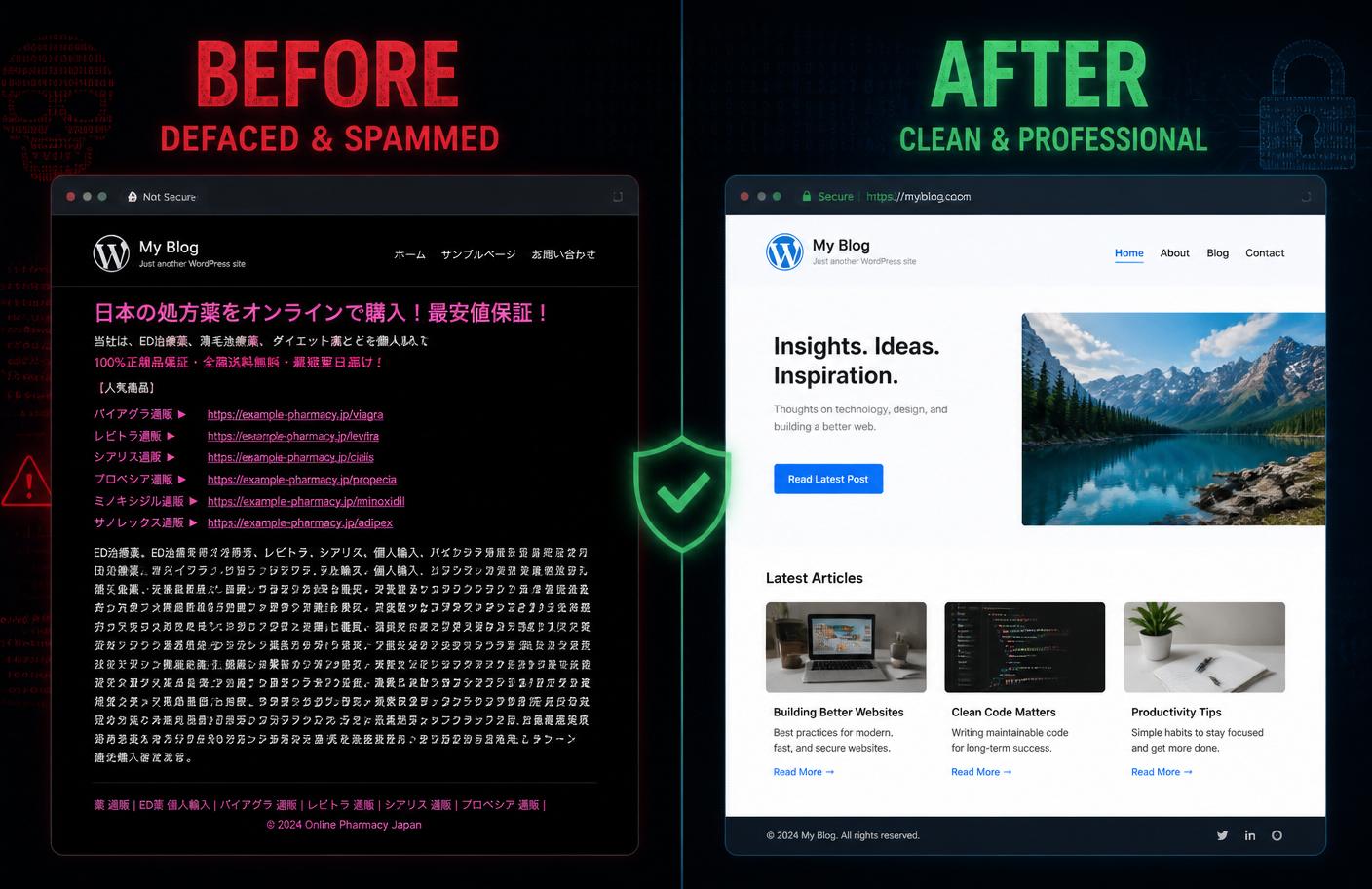 3,200 indexed spam URLs cleaned from a publishing site