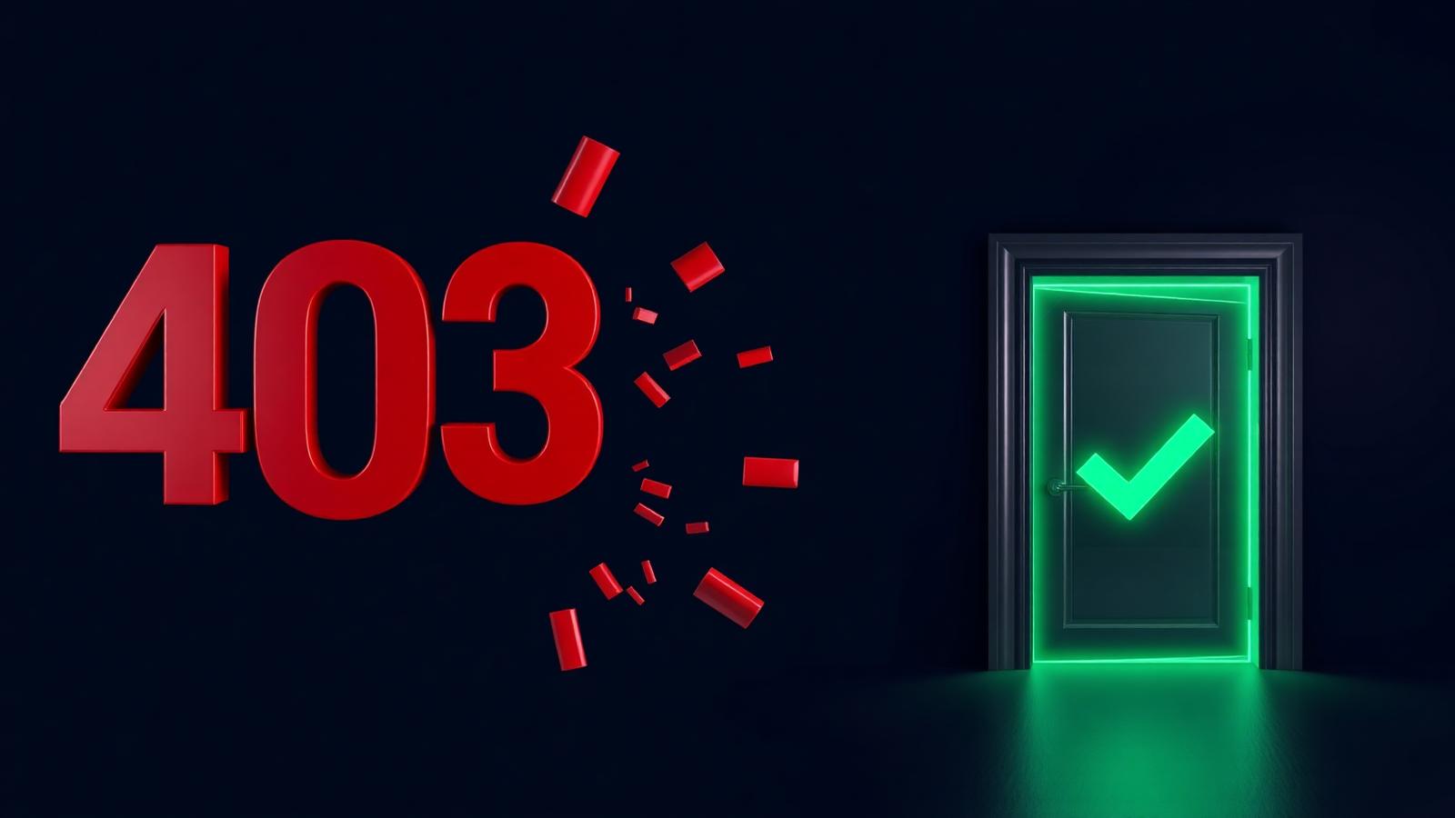 403 Forbidden Error Fix — Root-cause 403 fix — $15 flat, 1-day delivery